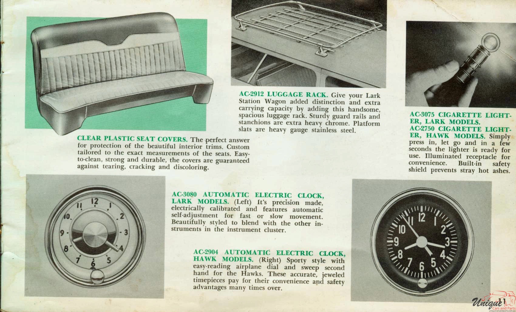 1961 Studebaker Lark Accessories Booklet Page 16